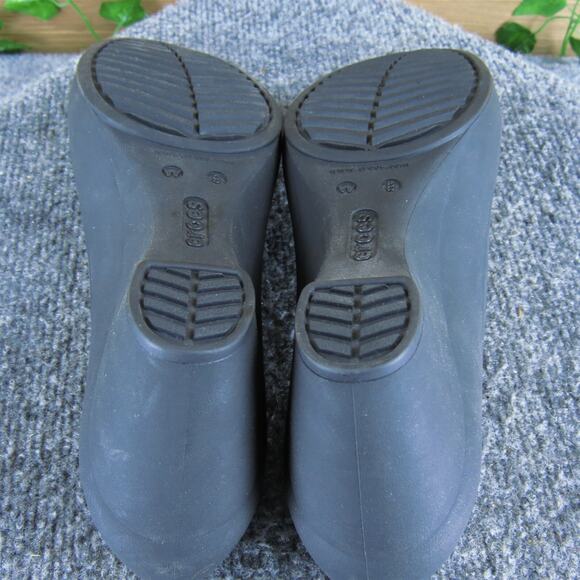 Crocs Women's Pump Black Synthetic Pump 8 Medium Gently Used 2025 - Picture 7 of 8